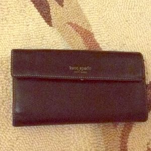 Kate Spade wallet polka dot green